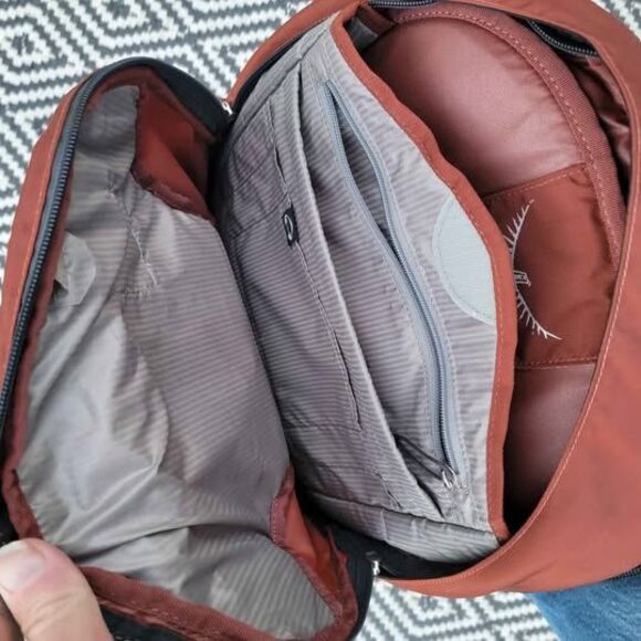 Osprey Meridian 22/60L Backpack Burnt Orange Hiking Outdoor No Day Pack - Picture 4 of 6